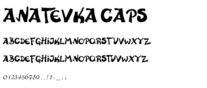 Anatevka Caps font